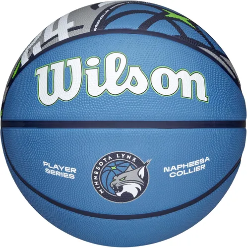 Vista 9 de Wilson WNBA Player Icon Basketballs Turquesa/Negro