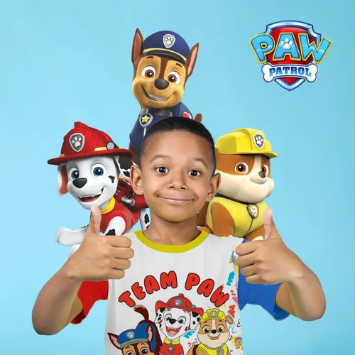 Vista 4 de Camiseta gráfica de Paw Patrol (conjuntos) Marshall Chase Rubble Rocky Skye Everest Zuma Outfit Tee para niños pequeños de cumpleaños a niños