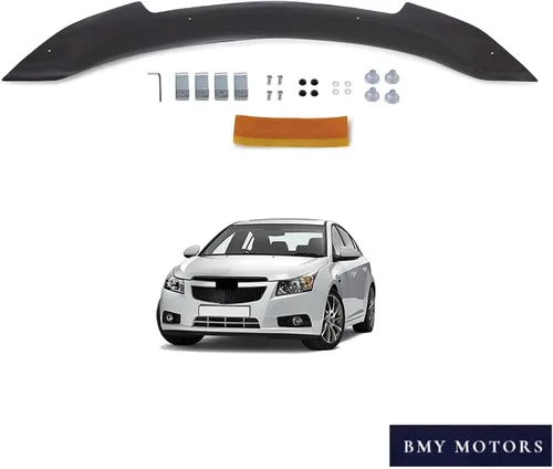 Vista 7 de BMY Deflector de capó/protector de insectos delantero compatible con Chevrolet Cruze 2010-2015 Protector de capó Partículas e insectos
