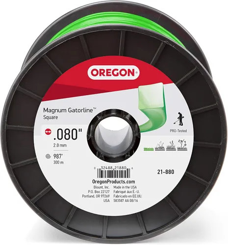 Vista 6 de Oregon Gatorline - Línea cuadrada para recortar malas hierbas, 0.08 pulgadas por 328 pies