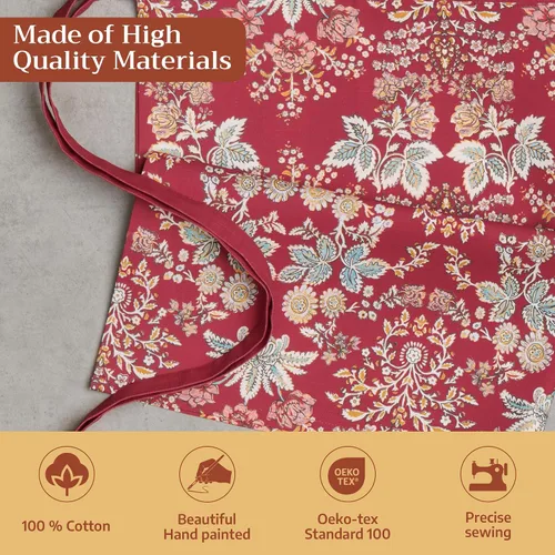 Vista 667 de Maison d' Hermine Delantales para mujer con bolsillo, 100% algodón (27.50 x 31.50 pulgadas)