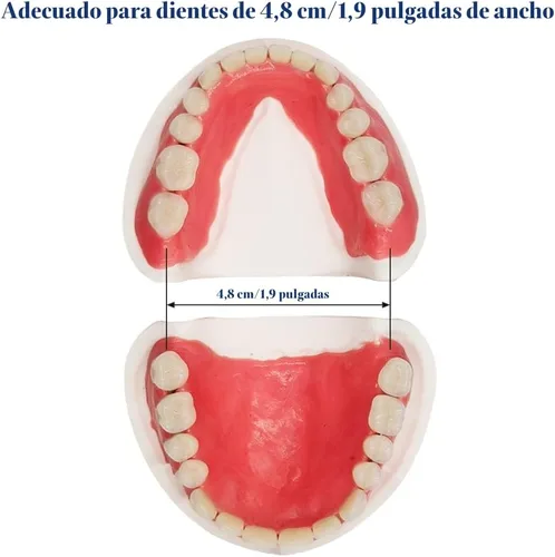 Vista 5 de Dentadura Hazlo Tú Mismo Juego Completo de Dientes Falsos Superiores e Inferiores para Mejorar tu Sonrisa