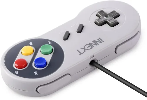 Vista 4 de Paquete de 2 controladores SNES, SAFFUN Retro USB Super Classic Controller para PC, Mac, Linux, Raspberry Pi 3, Sega Genesis Higan