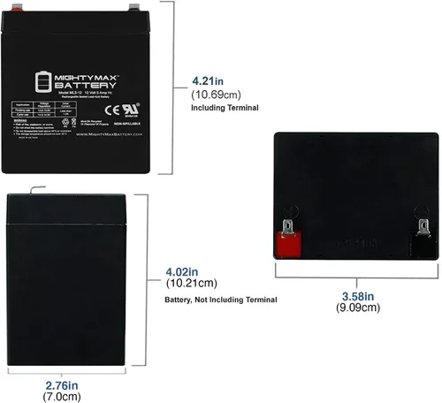 Vista 2 de Mighty Max Battery Reemplazo de batería SLA de 12V 5AH para CooPower CP12-4.5
