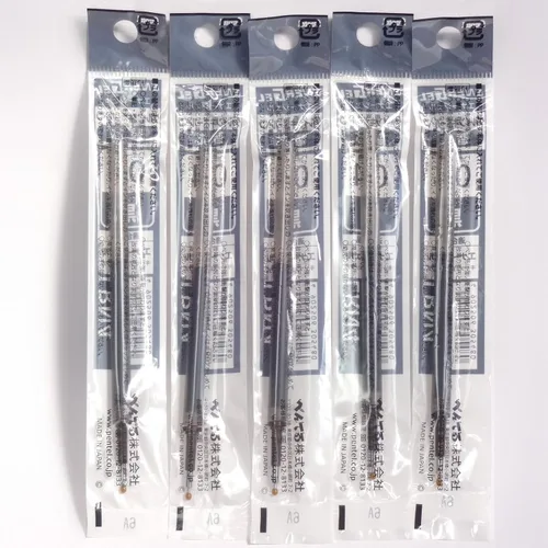 Vista 2 de Pentel Recambio de tinta negra de 0.016 in (XLRN4-A), para bolígrafo retráctil EnerGel (BLN74-A), 5 unidades en total (importación de Japón)