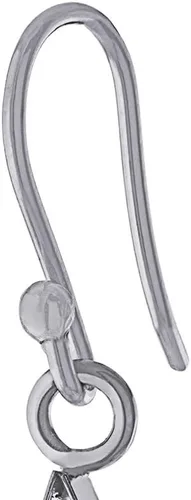 Vista 3 de Tienda Collection Sterling Silver Pressed Flower Teardrop Earrings