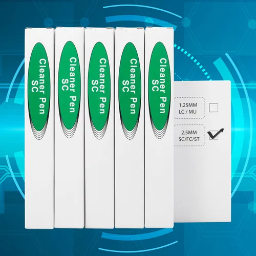 Vista 16 de 1 pc limpiador de fibra óptica Herramientas de fibra óptica Cleaing Pen para LC/MU 0.049 in Conector Más de 800 Limpia la cara del extremo