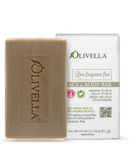 Vista 2 de Jabón en barra 100% aceite de oliva virgen sin fragancia Olivella 3.5 oz Bar Soap