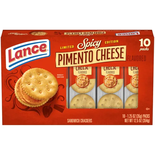 Vista 11 de Lance - Galletas saladas tipo sándwich, Captain's Wafers, paquete variado, 10 paquetes individuales, 6 sándwiches en cada uno