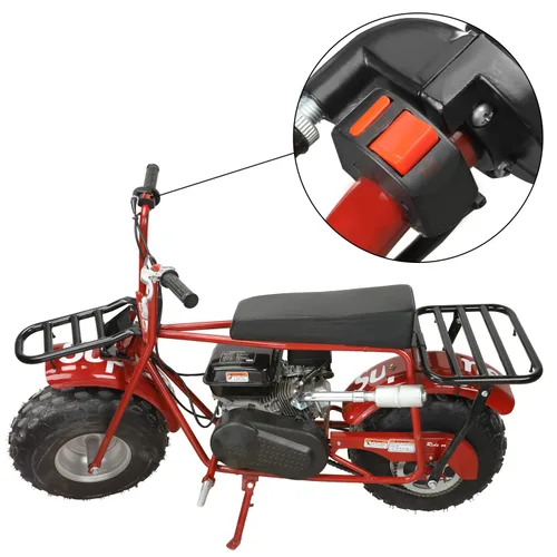 Vista 2 de YOXUFA Mini interruptor de apagado de bicicleta 7/8 Encendido y apagado para Predator 212cc 196cc 97cc Coleman CT100U CT200U BT200X Baja Warrior