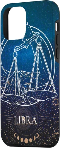 Vista 2 de Estuche para iPhone 12 mini Libra signo del zodiaco Astrología Amante Regalos de cumpleaños SHSN