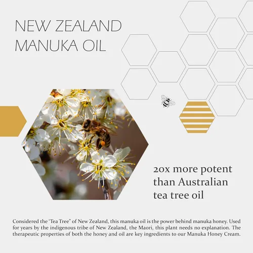 Vista 2 de BALM OF GILEAD Manuka Eczema Honey Cream – Manuka Defense Healing Lip Balm, terapia de humedad intensiva – Hidratante para pieles sensibles, eccema