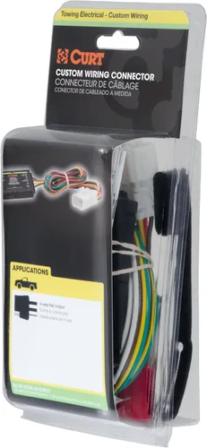 Vista 7 de CURT 56040 Arnés de cableado de remolque personalizado de 4 pines para el lado del vehículo, se adapta a selectos Subaru Ascent, Forester, Outback