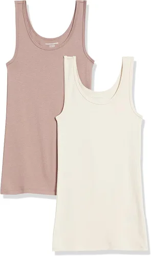 Vista 30 de Amazon Essentials - Camiseta sin mangas de corte entallado para mujer Aqua Blue/French Blue