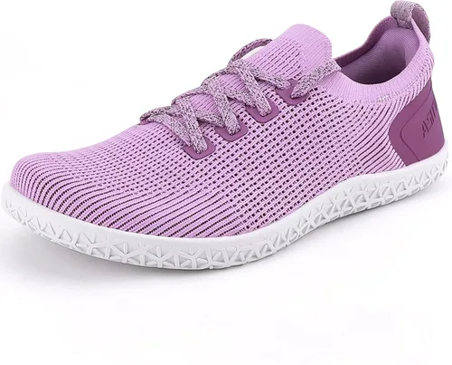 Vista 7 de ASITVO Women's Wide Barefoot Zero Drop Sole Minimalist Width Toe Box Walking Shoes Sneakers Colourful Knit Upper