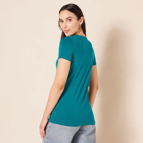 Vista 168 de Amazon Essentials Women's Regular-Fit Short-Sleeve Crewneck T-Shirt