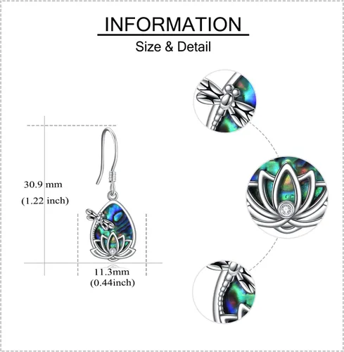 Vista 3 de Aretes de conejillo de indiaspingüinogatobúhopavo realsetanutriapatobulldogzorroladybug para mujer, regalos de conejillo de indias, plata de ley