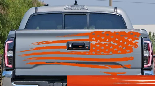 Vista 6 de Adhesivo adhesivo para puerta trasera o ventana de la puerta trasera de Estados Unidos para puerta trasera o camioneta, se adapta a Toyota Tacoma