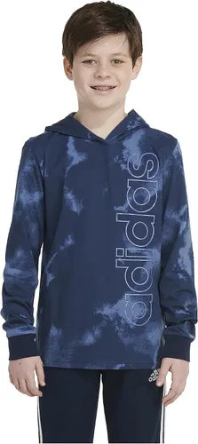 Vista 3 de adidas Boys' Long Sleeve Hooded Printed Tee