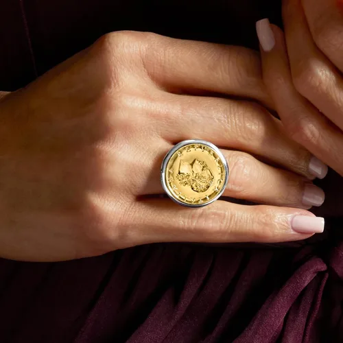 Vista 7 de Ross-Simons Italian Genuine 20-Lira Coin Ring in Sterling Silver