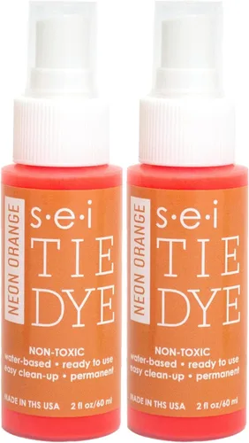 Vista 7 de S.E.I. Botella de Spray de Tie Dye del 4 de Julio: 2oz. Spray de Tinte para Tela No Tóxico, Tinte Permanente para Ropa DIY, Un Paso, Suministros