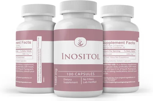 Vista 4 de PURE ORIGINAL INGREDIENTS Inositol, (100 cápsulas) siempre puro, sin aditivos ni rellenos