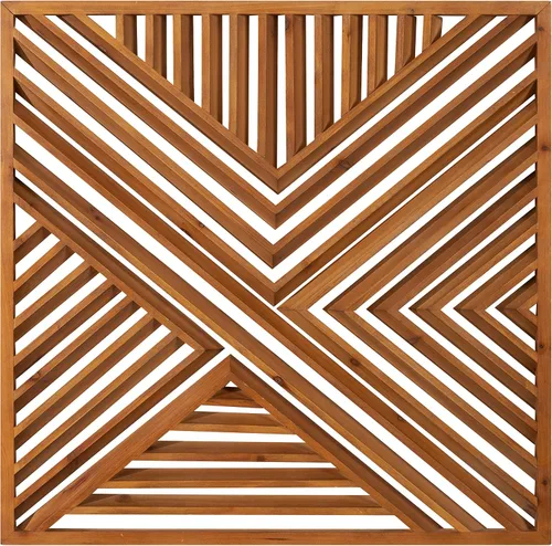 Vista 5 de Kate and Laurel Barreda - Placa decorativa de madera para pared, 26 x 26 pulgadas, madera natural, arte cuadrado rústico de madera para pared