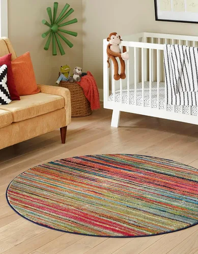 Vista 11 de Unique Loom Azalea Collection - Alfombra de área Kehr (Runner 2' 0" x 6' 0", turquesa/verde azulado)