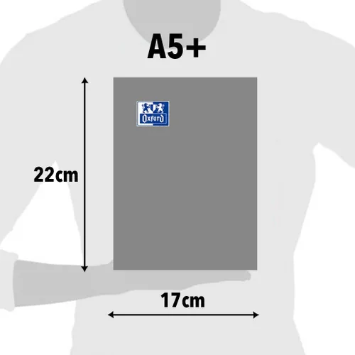 Vista 3 de Oxford PAQ/10 Libretas A5 48 3.17 oz Tubos Cuadrados 4 x 39.2 °F/M Tapa Plástico