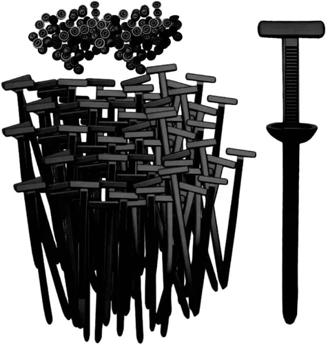 Vista 9 de Kit de hebilla universal de nailon para brida de cables, clips de sujeción para parachoques, revestimiento de guardabarros y paneles de automóvil