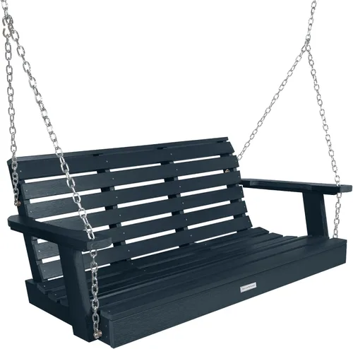 Vista 9 de highwood Weatherly - Columpio para porche, 4 pies, color negro