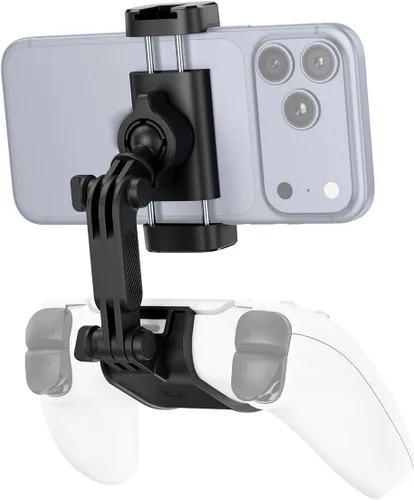 Vista 8 de KIWIFOTOS Soporte de teléfono para controlador inalámbrico PS5 Dualsense Soporte de clip para controlador PS5