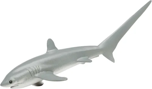 Vista 6 de Safari Ltd - Figura de tiburón trillador realista de 6.75 pulgadas, juguete educativo para niños, niñas y niños a partir de 3 años