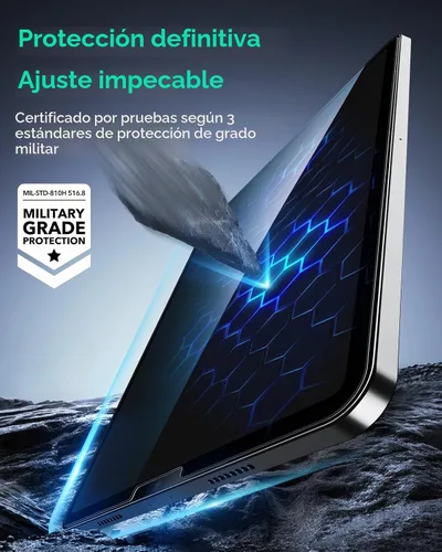 Vista 3 de ESR Protector de pantalla para iPad Pro de 11 pulgadas (2022/2021/2020/2018), protector de pantalla para iPad Air 5/4, película de vidrio templado