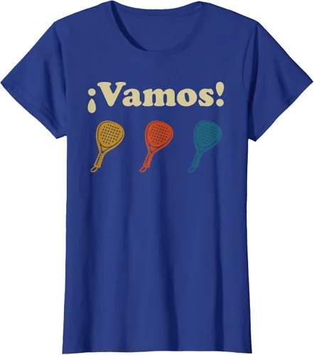 Vista 10 de Camiseta Vamos Padel Player Sport en Español Retro Hombre