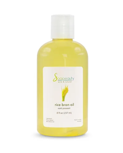 Vista 11 de Soapeauty Aceite de salvado de arroz prensado en frío 100% puro y natural disponible a granel Portador para aceites esenciales, cara, cabello