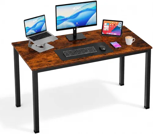 Vista 15 de Escritorio para computadora para espacio pequeño, moderno y simple, escritorio para computadora portátil, escritorio de estudio para oficina en Negro