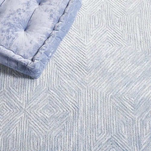 Vista 4 de SAFAVIEH Soho Collection Runner Rug - 8' Runner, Blue & Grey, Contemporary Design, Ideal for High Traffic Areas in Hallway, Bathroom & Kitchen