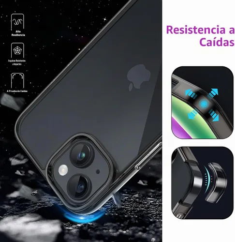Vista 6 de JETech Funda para iPhone 14, antiamarilleo, color negro