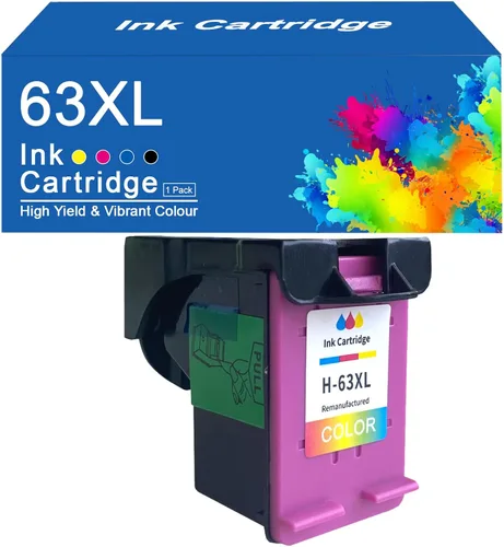 Vista 10 de 63XL 63 - Cartuchos de tinta compatibles con HP 63 63XL, cartuchos de tinta de alto rendimiento para impresoras HP DeskJet 1110, 1115, 2130, 2135