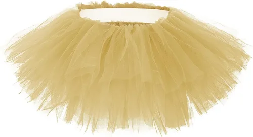 Vista 12 de American Trends Falda tutú de cintura elástica de 5 capas para mujer para Tutú blanco 01