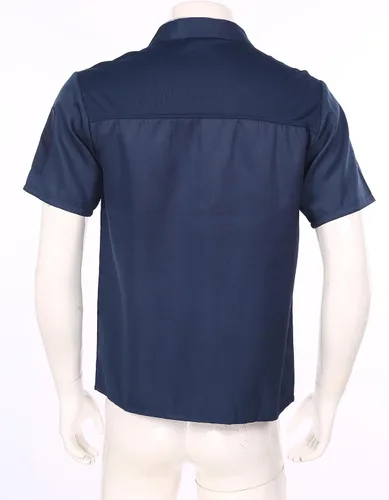 Vista 4 de Aislor Abrigo de chef de manga larga, ropa de chef para mujeres y hombres, abrigos de chef con botones, chaqueta de chef personalizada