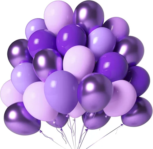 Vista 17 de Globos rojos y negros, paquete de 100 unidades, 12 pulgadas A1-rojo negro