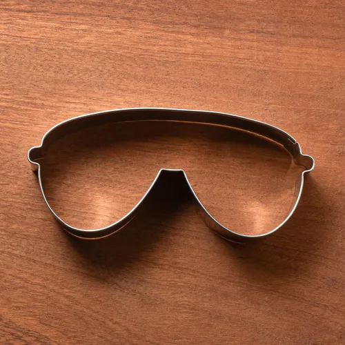 Vista 5 de LILIAO Cortador de galletas para gafas/gafas de sol, 5 x 2 pulgadas, acero inoxidable
