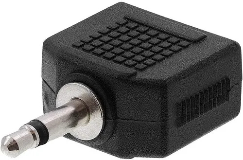 Vista 10 de Cmple - [Paquete de 10] Adaptador de audio para avión dual de 0.138 in macho a 0.138 in hembra, adaptador de audio estéreo para auriculares de vuelo