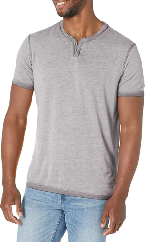 Vista 21 de Lucky Brand Venice Burnout - Camiseta de cuello con muesca y dos botones para hombre