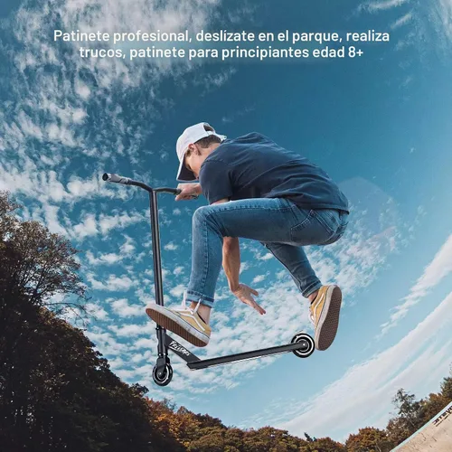 Vista 6 de FREEDARE Complete Pro Stunt Scooter for Kids 8 Years and Up, Teens, Adults Negro-JB1
