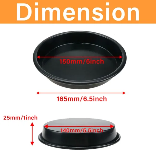 Vista 2 de Bandeja antiadherente de aluminio para hornear de 6 pulgadas para herramientas de cocina saludables y duraderas