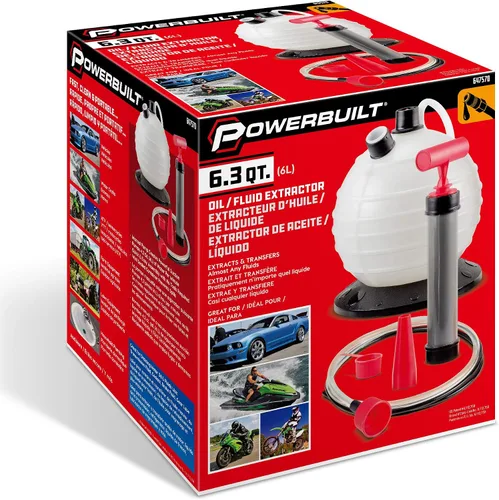 Vista 6 de Powerbuilt (647570) extractor de aceites/fluidos (6.3 cuartos de galón)