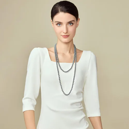 Vista 30 de BABEYOND - Collar de perlas sintéticas estilo art deco de la década de 1920, collar de perlas largas para fiesta de disfraces de estilo Gatsby